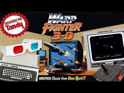 Get your 3-D Glasses ready for WARP FIGHTER 3-D! A TRS-80 Color Computer Classic on the CoCo Show!