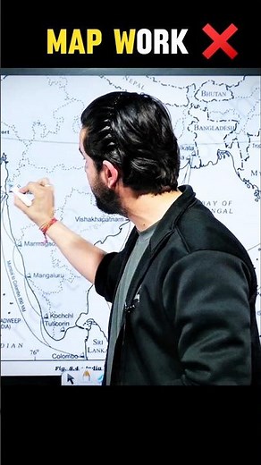 Right Way to do MAP WORK 🔥 Class 12 Geography ✅ #class12humanities