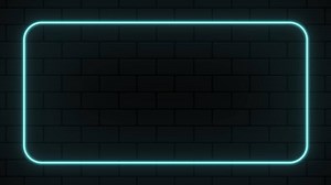 Download Blue neon rectangle frame animation. Flickering neon border frame animation. Neon shape line animation. Rectangle glowing neon frame background for free