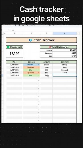 Simple Cash #Tracker in #Google #Sheets – Quick & Easy #Tutorial!