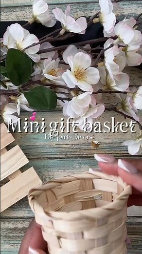 DIY Mini Gift Basket 🤍 | Cricut Party Favor| Spa Basket#MiniGiftBasketDIY #CricutPartyFavor