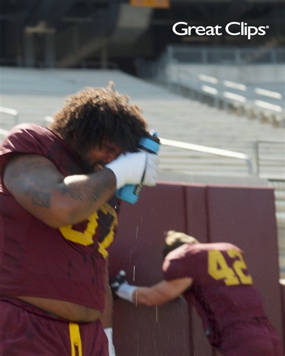 15K views · 1.1K reactions | Nothing left on the cutting room floor, thanks to Great Clips! | Minnesota Football | Facebook