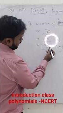 introduction class polynomials class 9 NCERT