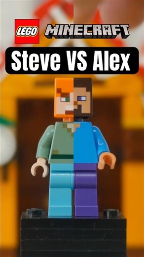 Alex 🆚 Steve LEGO MINECRAFT #lego #minecraft #legominifigures #minifigures #legominecraft