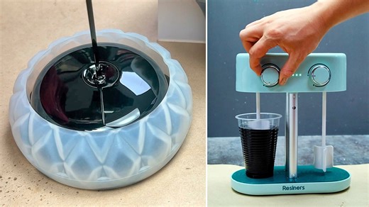 Turning silicone molds into stunning epoxy resin creations