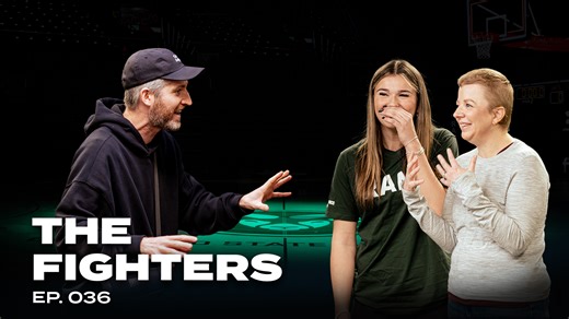 The Fighters🥊 x Harry Mack Teaming up with Colorado State Women's Basketball player Brooke and breast cancer warrior Laurie to give an uppercut to the big C. Brooke wore her mother’s name on her jersey, as she is another incredible cancer warrior. #FightLikeARam 🤝 Colorado State Rams | UCHealth
