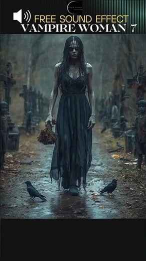 VAMPIRE WOMAN HORROR SOUND EFFECT 7 #horrorsounds #freesoundeffects #creepysounds #horror #vampire