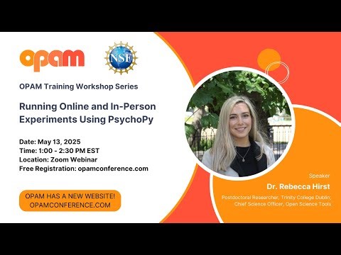 Running Online and In-Person Experiments Using PsychoPy - Dr. Rebecca Hirst