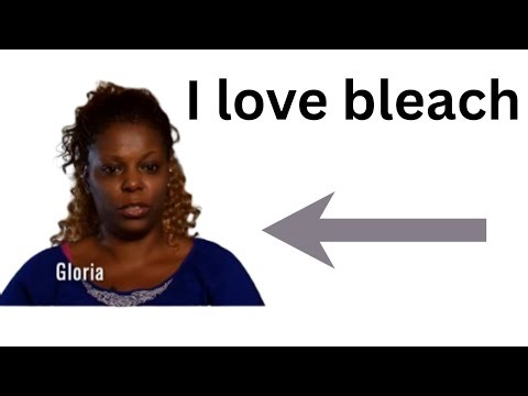 girl is extremely addicted to bleach