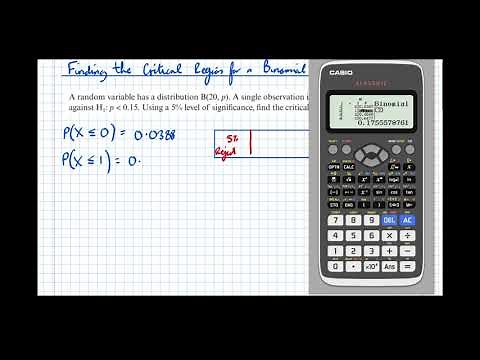 Critical Region for a Binomial Hypothesis Test (Left and Right Tails) [Yr1 Maths (Stats)]
