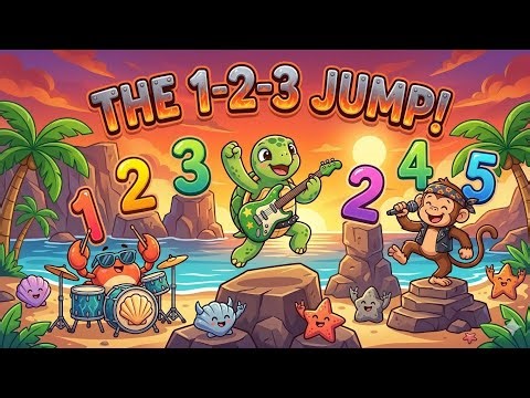The 1-2-3 Jump! 🔢 | Learn to Count to 5 Action Song for Kids