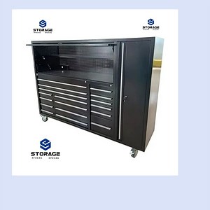 [Hot Item] Factory Tool Storage Cabinet Garage Box Workbench Rolling Tool Cabinet with Wheels