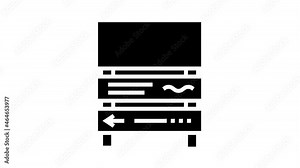 Traffic Jam Transport glyph icon animation. Broken Car And Accident, Traffic Light And Human Crossing Road On Crosswalk