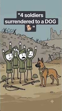 "4 Soldiers Surrendered... To a Dog 🐕" #WWIIHistory #History #usa