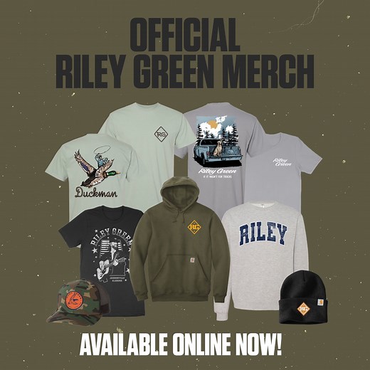 Just released a brand new Carhartt hoodie and sweatshirt on my store. https://rileygreen.merchmadeeasy.com | Riley Green