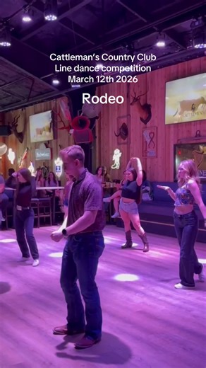 Rodeo line dance @Cattlemens Country Club HTX line dance competition 2026 I had a blast!!!! Hosted by @iron_cowgirl @Ethan @F A I T H 🩵 #fyp #foryou #linedancing #linedancecompetition #linedance