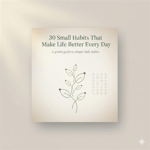 30 Small Habits to Improve Your Life | Simple Daily Self-help Guide | Digital PDF Ebook - Etsy