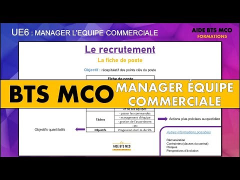 BTS MCO HELP | How to create a job description? | U6 TEAM MANAGEMENT