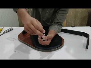 How to assemble c shaped sofa side table?