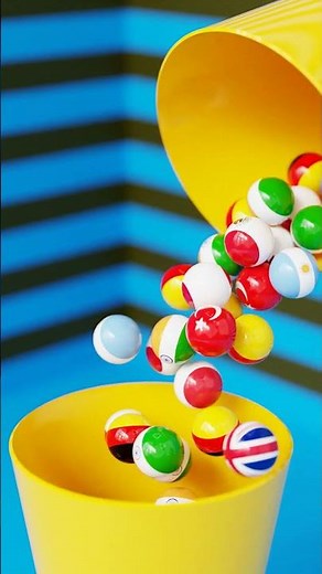 Inside Motion Countries Marble Drop V4 #satisfying #simulation