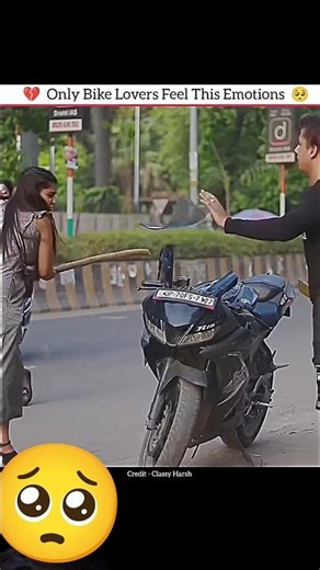 Only bike lovers are this Emotions #bikelover #sadmoment #lifeisbutadream #bike