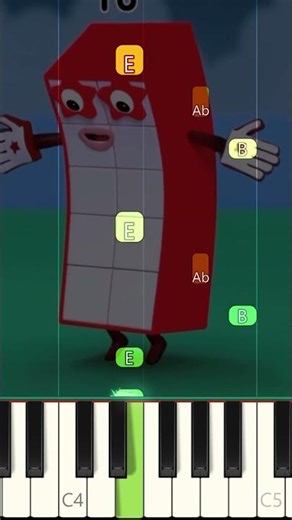 Learn how to play “Ten in the Bed” from Numberblocks on piano in this fun Piano AccoMan Short! 🎹✨