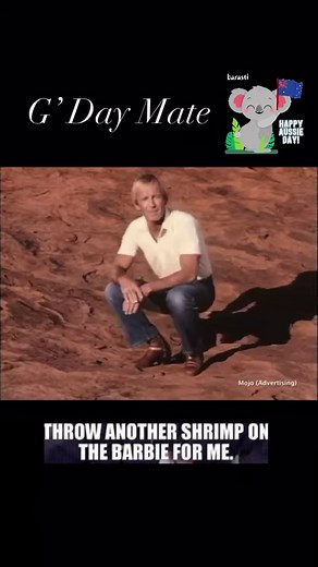 #PaulHogan Commercial (?Put Another Shrimp On The Barby!!! Tourism RV Advert 1984.... Barbie. | Growing Up In Australia’