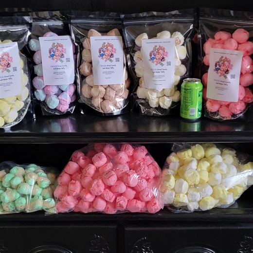 Freeze Dried Salt Water Taffy – XL Crunchy Candy Bag - Etsy