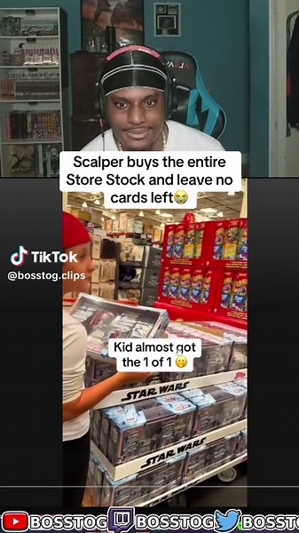 Scalper takes all the cards and leave non for kids begging #scalper #pokemon #starwars