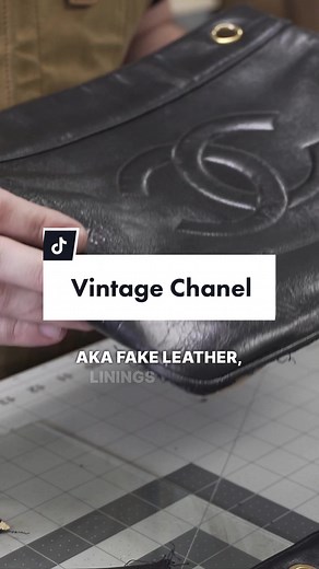 Did Chanel use fake leather back in the day? This bag was sent to us by @Luxury Leather Guys. Watch the full video review and authentication discussion on my YT channel. #chanel #chanelbag #vintagechanel #chaneladdict #leather #leathertok #leatherbag #vintageluxury #bagtok #baglover #luxurybag #leatherexpert #tannerleatherstein #fashion #luxuryfashion #vintagefashion #luxurytok #womensfashion
