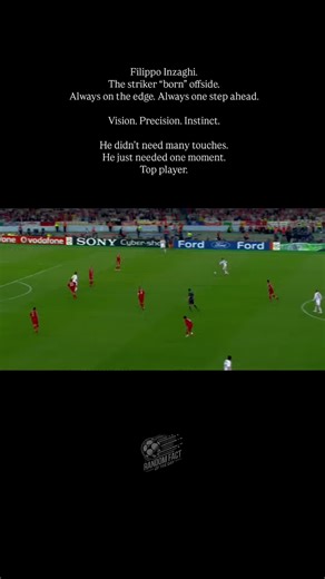 Filippo Inzaghi represents a perfect case study in positional intelligence at the highest level of football. Widely regarded as one of the most efficient strikers in European competition history, Inzaghi built his career on timing, anticipation, and elite defensive-line reading. His ability to constantly operate on the shoulder of the last defender, exploit blind spots, and manipulate offside traps made him one of the most difficult forwards to contain tactically. Unlike physically dominant stri