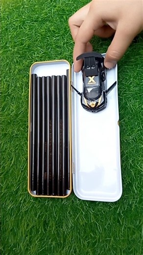 Black stationery for school #filling​​​​ #pencilbox #stationery​​ #shorts