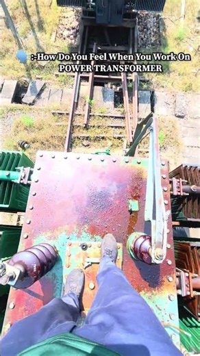 Power Transformer Work #lineman #line #vlog #linevlogs