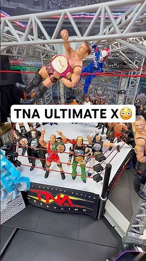 TNA ULTIMATE X SETUP + WRESTLISTIC SIX-SIDED TNA RING 😳 | Wrestling Figure Arena REVIEW & Toy Haul