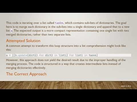 How to Convert a For Loop to List Comprehension in Python