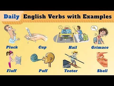 20 Action Verbs in English | Daily Use Vocabulary with Simple Sentences