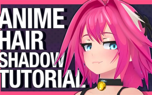 iBlender插件 Goo Engine 教程 Blender 3D 动漫风格头发阴影着色器教程