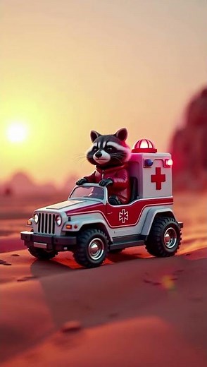 Alien Ambulance Racoon Saves Universe!