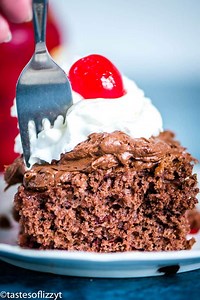 4 Ingredient Chocolate Cherry Cake Recipe {Easy Box Cake Mix Recipe}