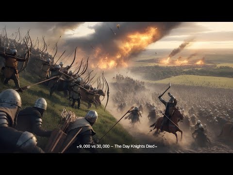 How 9,000 English Archers Destroyed 30,000 Knights in One Afternoon