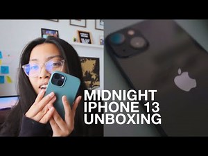 IPHONE 13 UNBOXING AND FIRST IMPRESSIONS (MIDNIGHT COLOUR)