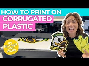 How to UV Print on Corrugated Plastic | Photo Booth Props