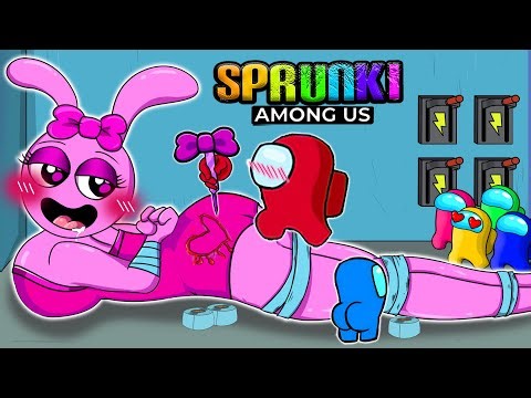 Among Us escapes Sprunki PINKI but with 100% POOP in House Horror | Among Us Funny Animation