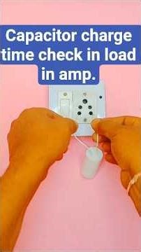 2.5mfd capacitor charge time check in amp.#electrical
