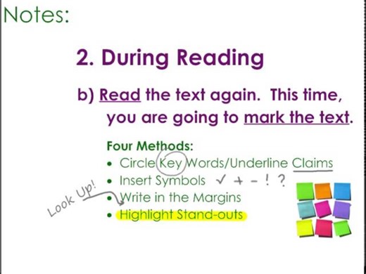 Strategies for reading process