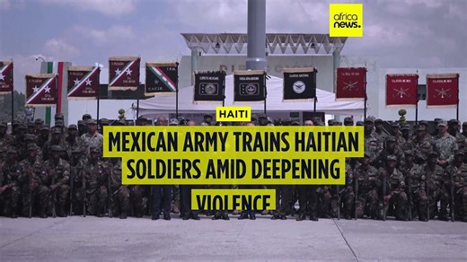 Haitian soldiers complete mlitary training in Mexico