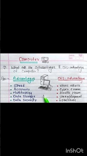Computer🖥🖥Advantages & Disadvantages #computerscience #computer #education #easylearning