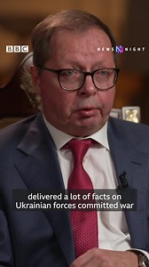 In a tense exchange with Victoria Derbyshire, the UK’s Russian Ambassador appears to admit Russian war crimes in Ukraine, but denies targeting civilians and civilian infrastructure #Newsnight tonight @ 10.30pm BBC 2 📺 bbc.in/2Ps915G | BBC Newsnight