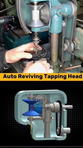 Auto Reviving Tapping Head – Mechanical Design#Engineering #Mechanical #HowItWorks #tech #Mechanic