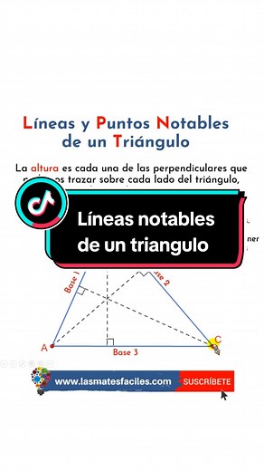 Líneas y Puntos Notables de un Triángulo: Guía Definitiva